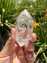 Load image into Gallery viewer, Natural Enhydro Quartz w/ Moving Bubble &/or Carbon/Black Inclusions,A448