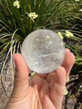 Load image into Gallery viewer, Natural Clear Quartz Crystal Sphere White Healing Stone Ball,A353