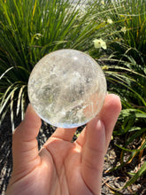 Load image into Gallery viewer, Natural Clear Quartz Crystal Sphere White Healing Stone Ball,A348