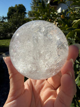 Load image into Gallery viewer, Natural Clear Quartz Crystal Sphere White Healing Stone Ball,A282