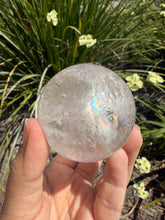 Load image into Gallery viewer, Natural Clear Quartz Crystal Sphere White Healing Stone Ball,A354