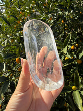 Load image into Gallery viewer, Clear Quartz Offering Bowl,Crystal Quartz Altar Bowl,Crystal Tray,B137