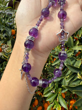 Load image into Gallery viewer, Handcrafted Design Amethyst Phone Charm
