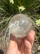 Load image into Gallery viewer, Natural Clear Quartz Crystal Sphere White Healing Stone Ball,A350