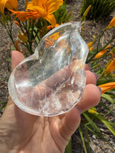 Load image into Gallery viewer, No perfect On Sale!Natural Clear Quartz Gourd Flame Dish,Crystal Tray,B154
