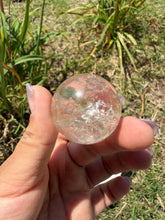Load image into Gallery viewer, 1pc Random Pick Clear Quartz Sphere, Smoky Clear Quartz Small Crystal Ball