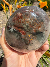 Load image into Gallery viewer, Garden Quartz Crystal Egg with Thousand Layer Mountain Scenic Inclusions, A476