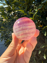 Load image into Gallery viewer, High Quality Candy Fluorite Sphere, Stunning Rainbow Fluorite Ball,A177