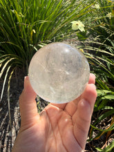 Load image into Gallery viewer, Natural Clear Quartz Crystal Sphere White Healing Stone Ball,A342