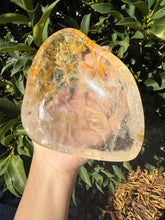 Load image into Gallery viewer, Large Clear Quartz Offering Bowl,Crystal Quartz Altar Bowl,Crystal Tray,B114