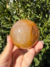 Load image into Gallery viewer, Natural Golden Healer Quartz Sphere,Yellow Crystal Ball,Golden Iron Quartz,A209