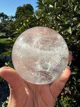 Load image into Gallery viewer, Large Clear Quartz Sphere Clear Quartz Ball Healing Crystal Ball Reiki,A279