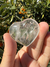 Load image into Gallery viewer, Clear Quartz Puff Heart Carving,#04