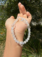 Load image into Gallery viewer, Natural Moonstone Beaded Wrist Strap, White Labradorite Crystal Phone Charm