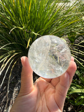 Load image into Gallery viewer, Natural Clear Quartz Crystal Sphere White Healing Stone Ball,A345