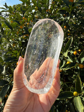 Load image into Gallery viewer, Clear Quartz Offering Bowl,Crystal Quartz Altar Bowl,Crystal Tray,B137