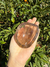 Load image into Gallery viewer, Small Smoky Quartz Offering Bowl,Crystal Quartz Altar Bowl,Crystal Tray,B105