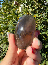 Load image into Gallery viewer, Natural Brazil Smoky Quartz Palm Stone,Meditation Palm Stones,A261