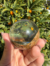 Load image into Gallery viewer, Scenic Garden Quartz Sphere | Natural Lodolite Included Crystal Orb, A317