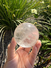 Load image into Gallery viewer, Natural Clear Quartz Crystal Sphere White Healing Stone Ball,A342