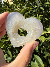 Load image into Gallery viewer, Druzy Agate Heart Stand Included - Agate - Agate Crystal - Crystal Heart,A201