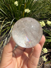 Load image into Gallery viewer, Natural Clear Quartz Crystal Sphere White Healing Stone Ball,A354