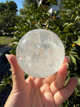 Load image into Gallery viewer, Large Clear Quartz Sphere Clear Quartz Ball Healing Crystal Ball Reiki,A281