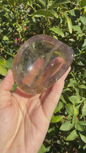 Load and play video in Gallery viewer, Small Smoky Quartz Offering Bowl,Crystal Quartz Altar Bowl,Crystal Tray,B105