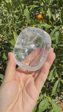 Load and play video in Gallery viewer, Small Clear Quartz Offering Bowl,Crystal Quartz Altar Bowl,Crystal Tray,B107