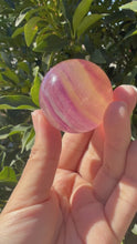 Load and play video in Gallery viewer, High Quality Candy Fluorite Sphere, Stunning Rainbow Fluorite Ball,A174