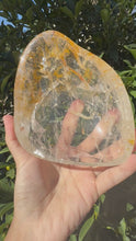 Load and play video in Gallery viewer, Large Clear Quartz Offering Bowl,Crystal Quartz Altar Bowl,Crystal Tray,B114