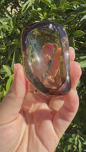 Load and play video in Gallery viewer, Mini Smoky Quartz Offering Bowl,Crystal Quartz Altar Bowl,Crystal Tray,B99