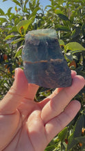 Load and play video in Gallery viewer, Raw Blue Fluorite Stone,205.5g