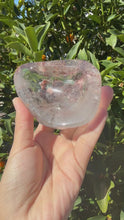 Load and play video in Gallery viewer, Garden Quartz Offering Bowl,Crystal Quartz Altar Bowl,Crystal Tray,B109