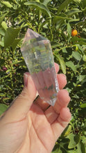 Load and play video in Gallery viewer, 12-Sided Clear Quartz Point,Double Terminated Quartz,Vogel Cut Crystal,A172