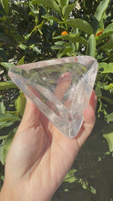 Load and play video in Gallery viewer, Clear Quartz Offering Bowl,Crystal Quartz Altar Bowl,Crystal Tray,B111