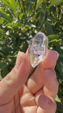 Load and play video in Gallery viewer, Natural Enhydro Quartz Crystal with Moving Water Bubble,A184