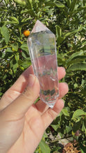 Load and play video in Gallery viewer, 12-Sided Clear Quartz Point,Double Terminated Quartz,Vogel Cut Crystal,A173