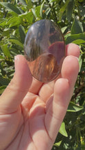 Load and play video in Gallery viewer, Natural Brazil Smoky Quartz Palm Stone / Meditation Palm Stones,A155