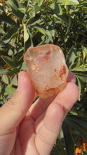 Load and play video in Gallery viewer, Red Mud Skeletal Quartz Point ,Red Mud Quartz ,#993