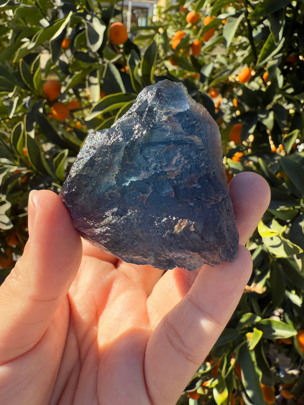 Raw Blue Fluorite Stone,153.2g