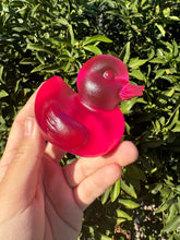 Load image into Gallery viewer, Large Resin cute clear pink duck Sculpture
