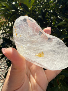Small Clear Quartz Offering Bowl,Crystal Tray,B57