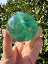 Load image into Gallery viewer, Natural Feather Fluorite Sphere,Snowflake Quartz Crystal Fluorite Ball,A216
