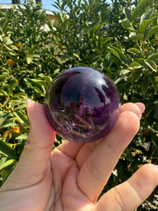 Top quality Chevron Amethyst Sphere,Amethyst Crystal Ball, Davis Effect,A73