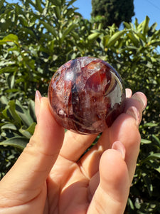 High Quality Fire Quartz Sphere,Premium Hematoid Quartz Crystal Ball,A102