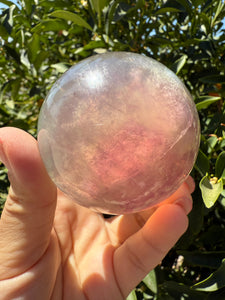 High Quality Candy Fluorite Sphere, Stunning Rainbow Fluorite Ball,A111