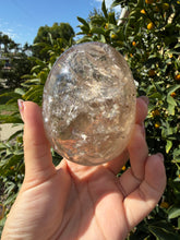 Load image into Gallery viewer, Natural Brazilian Light Smoky Quartz Palm Stone,Meditation Palm Stones,A288
