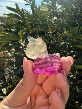 Load image into Gallery viewer, Natural Rainbow Candy Fluorite Unicorn, Fluorite Unicorn
