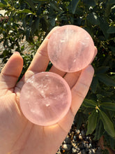 Load image into Gallery viewer, 1pc Natural Crystal Sphere Stand,Rose Quartz Sphere Stand
